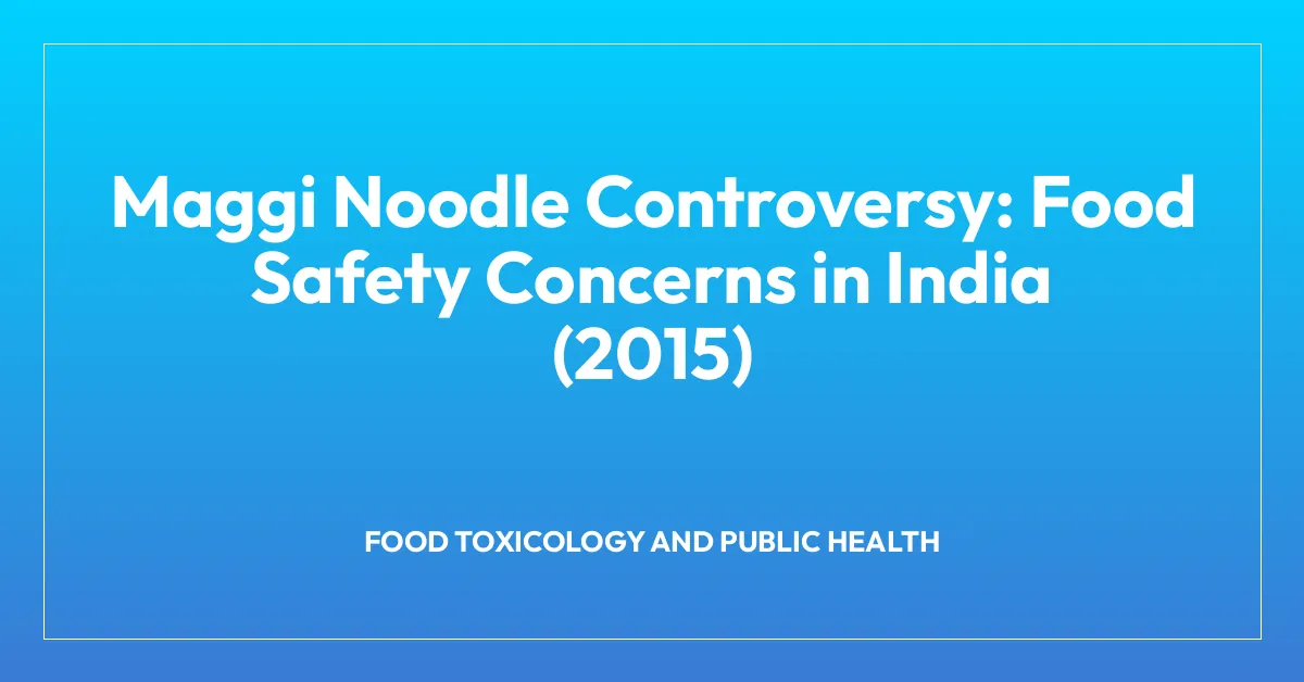 Maggi Noodle Controversy: Food Safety Concerns in India (2015)