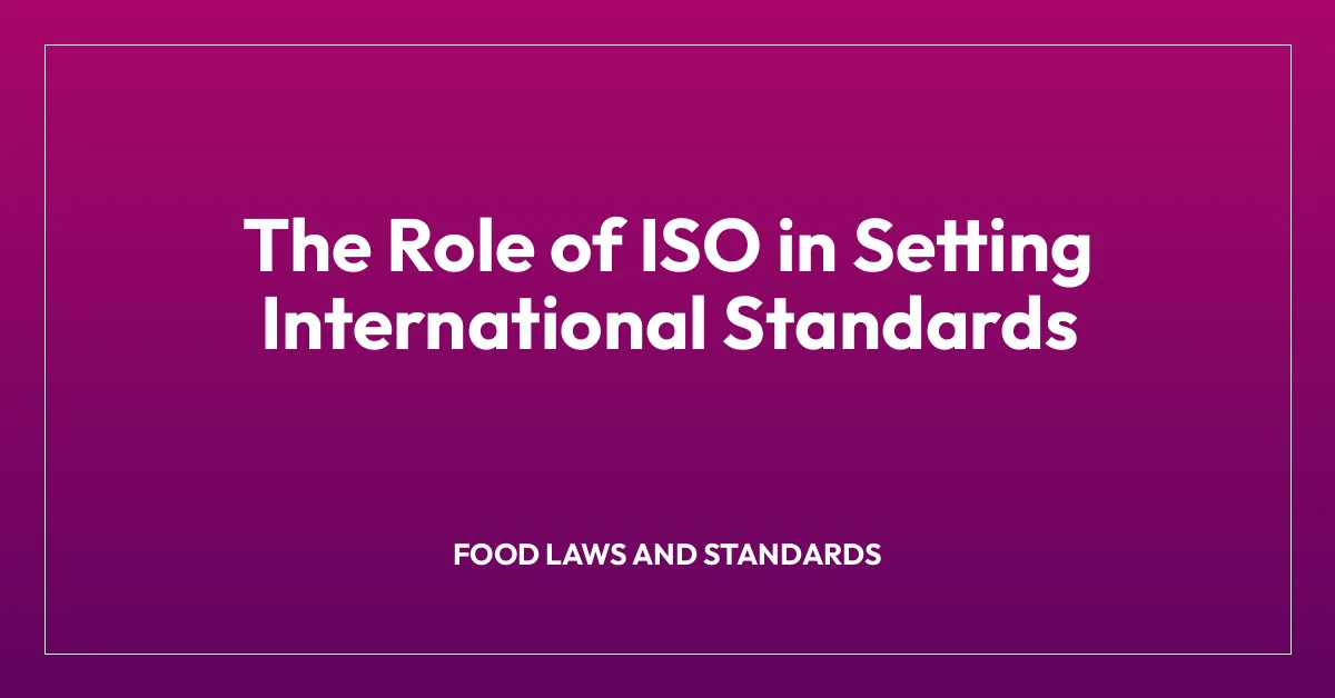 The Role of ISO in Setting International Standards